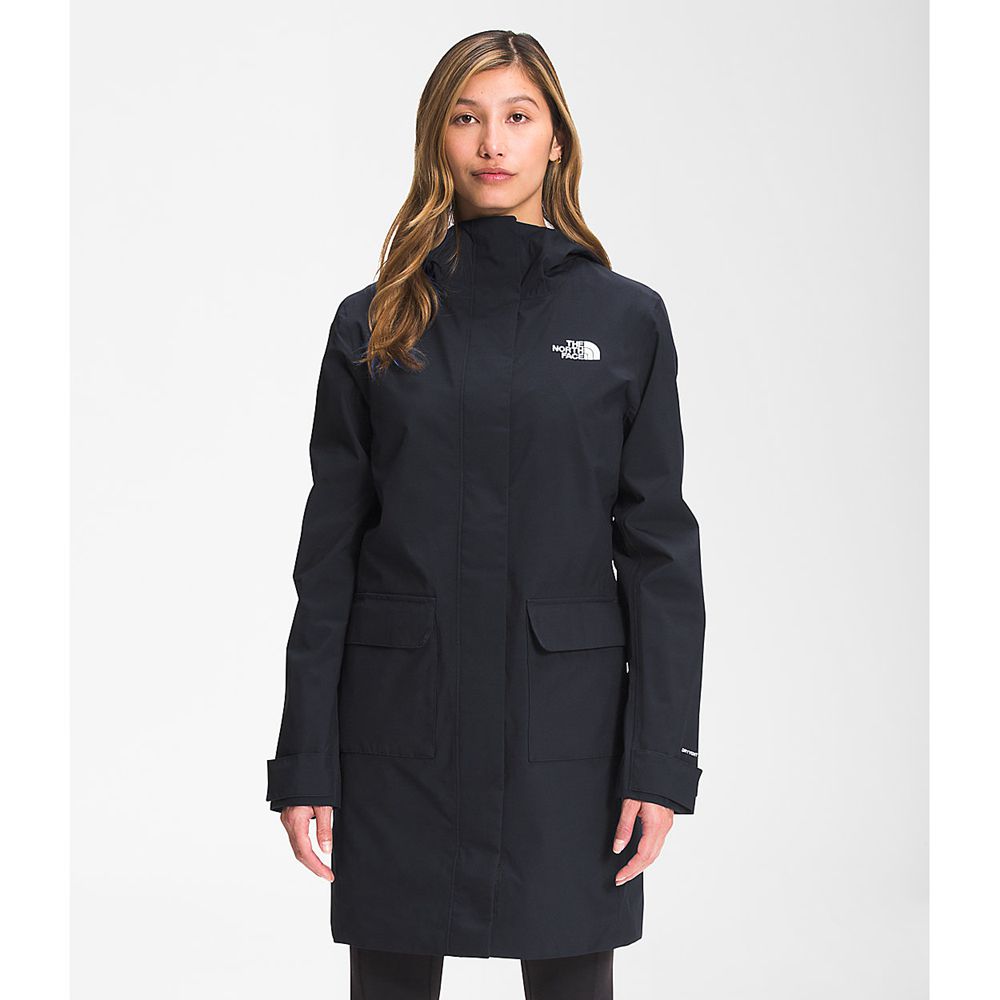 The North Face Parka Womens Australia - The North Face City Breeze Rain Ii Navy (ZPI-572810)